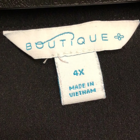 BOUTIQUE women’s plus size top  sz 4X blk - Picture 5 of 6